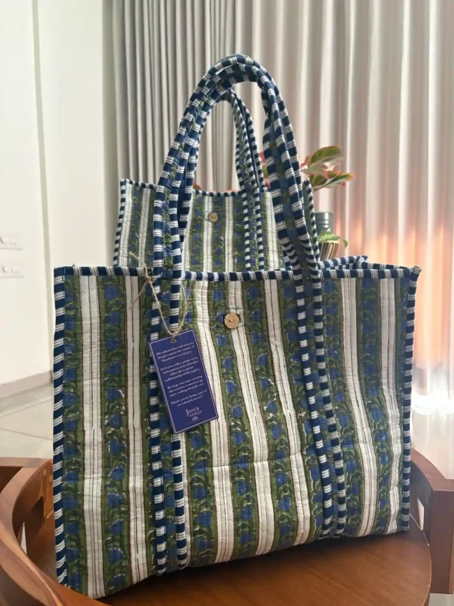 Tote Bags with Button Closure
