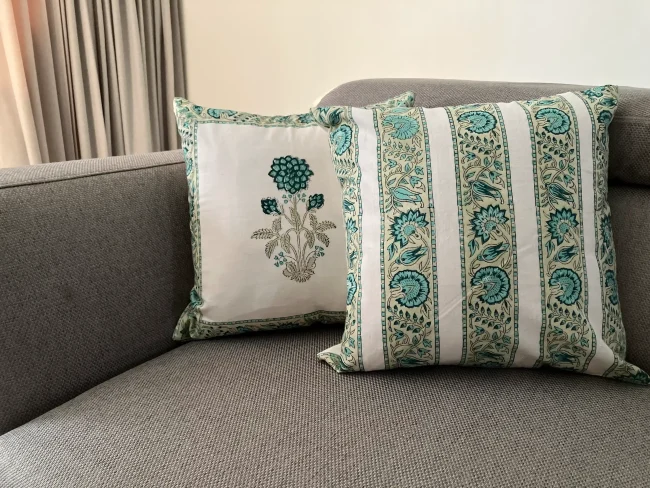 Handblocked Cushion Covers - Image 3