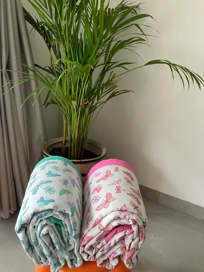 Handblocked Cotton Dohars - Playful Prints - Image 2
