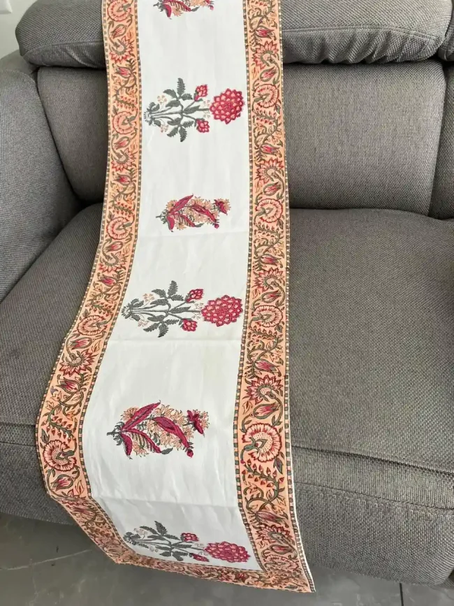 Handblocked Table Runners