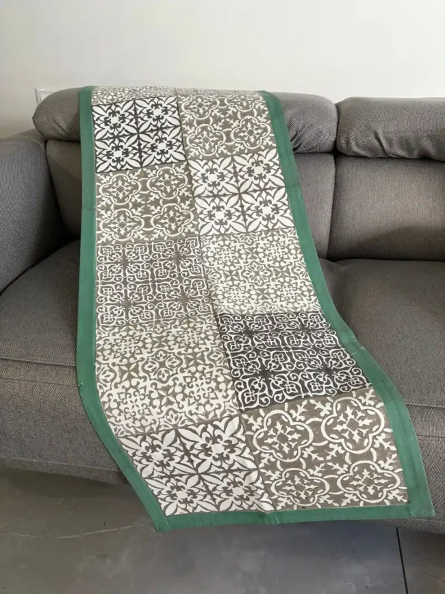 Handblocked Table Runners