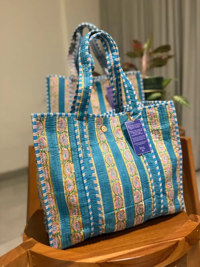 Tote Bags with Button Closure