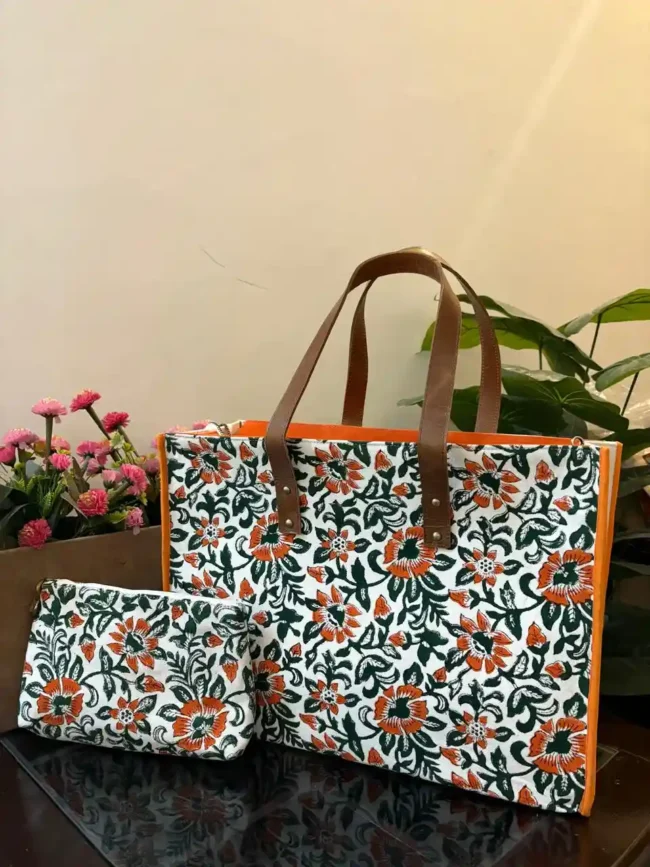 Artisanal Handblocked Totes - Image 2