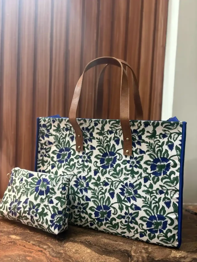 Artisanal Handblocked Totes - Image 2