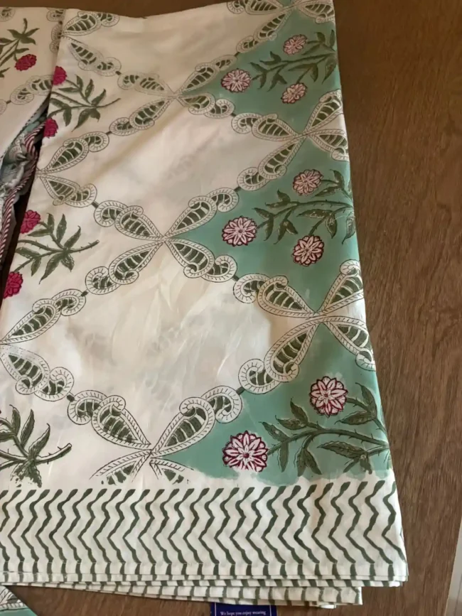 Noorani Bloom - Double Dohar + Bedsheet Combo - Image 2