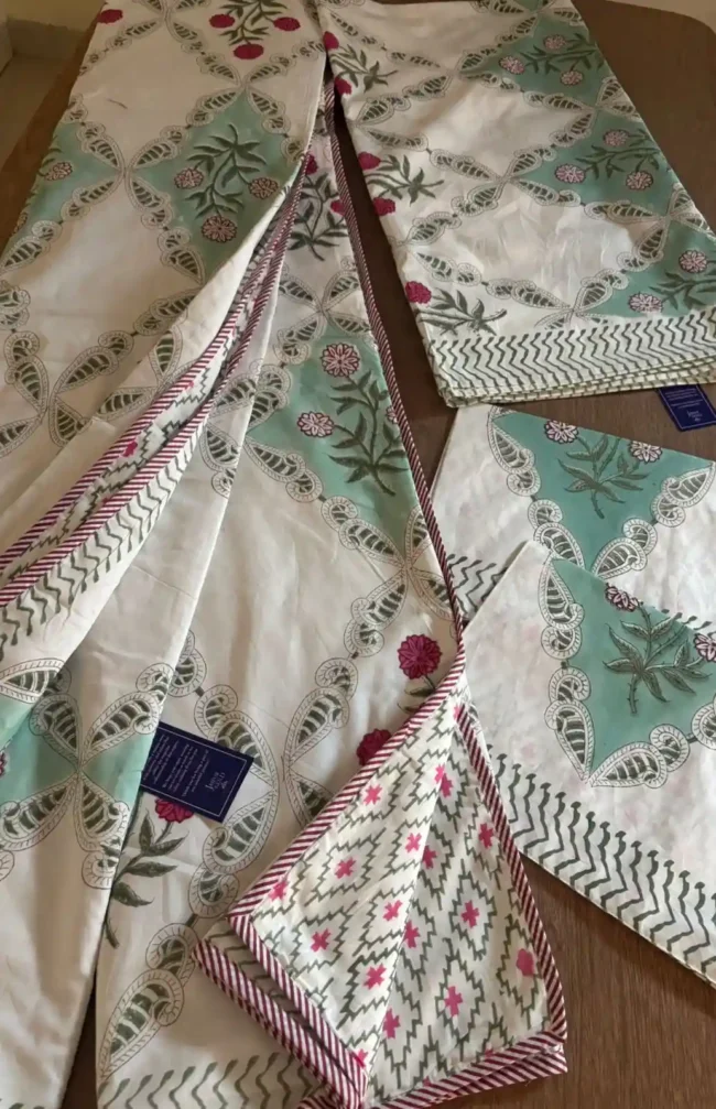 Noorani Bloom - Double Dohar + Bedsheet Combo - Image 4