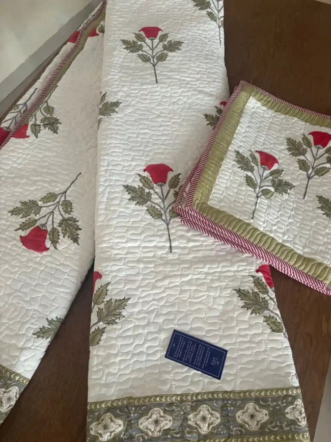 Rosa Patio - Super King Size Bedding Set: Bedsheet + Bedcover - Image 3