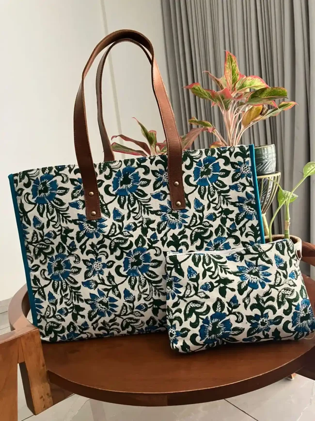 Artisanal Handblocked Totes - Image 2