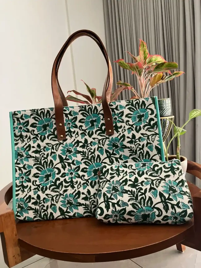 Artisanal Handblocked Totes - Image 2