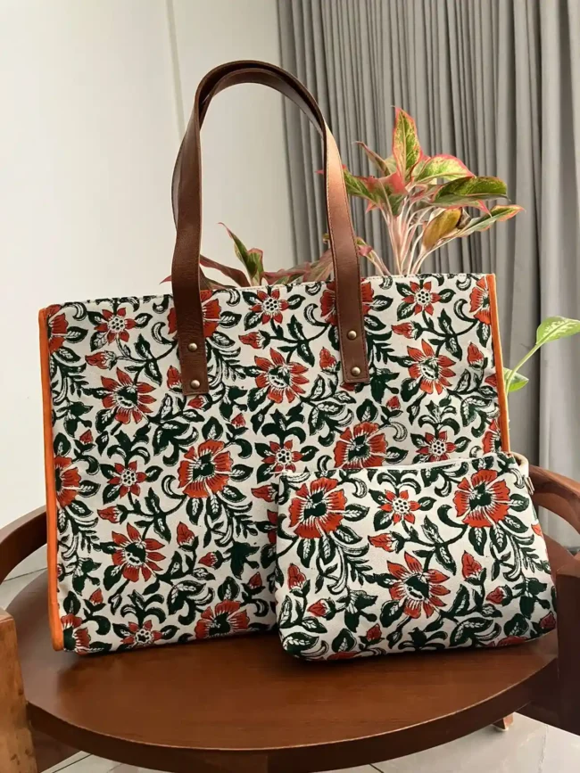 Artisanal Handblocked Totes - Image 2
