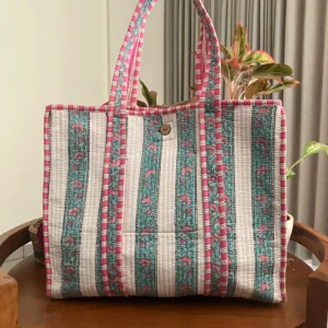 Tote Bags with Button Closure