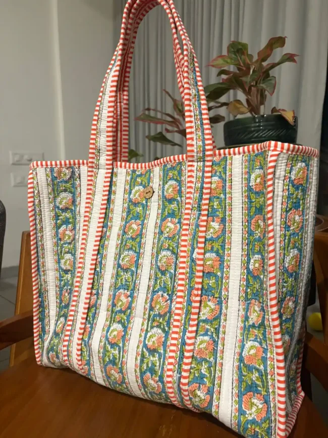 Tote Bags with Button Closure