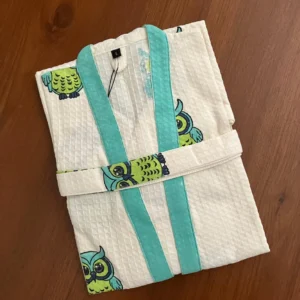 Kids - Large - Playful Prints Cotton Bathrobe - Handblocked