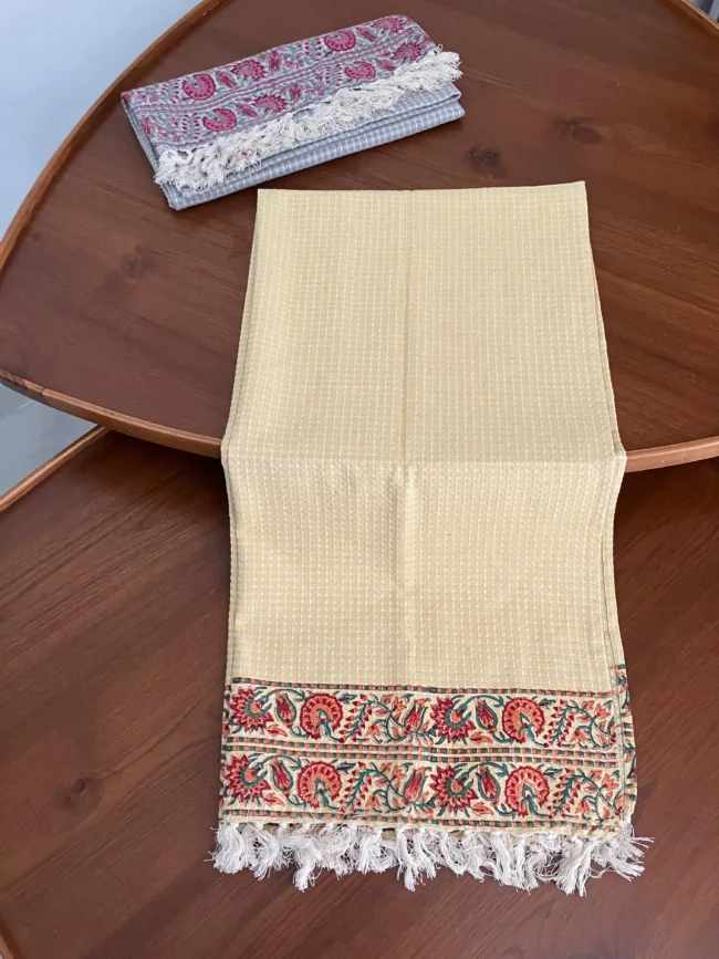 Handblocked Cotton Bath Towels - Image 3