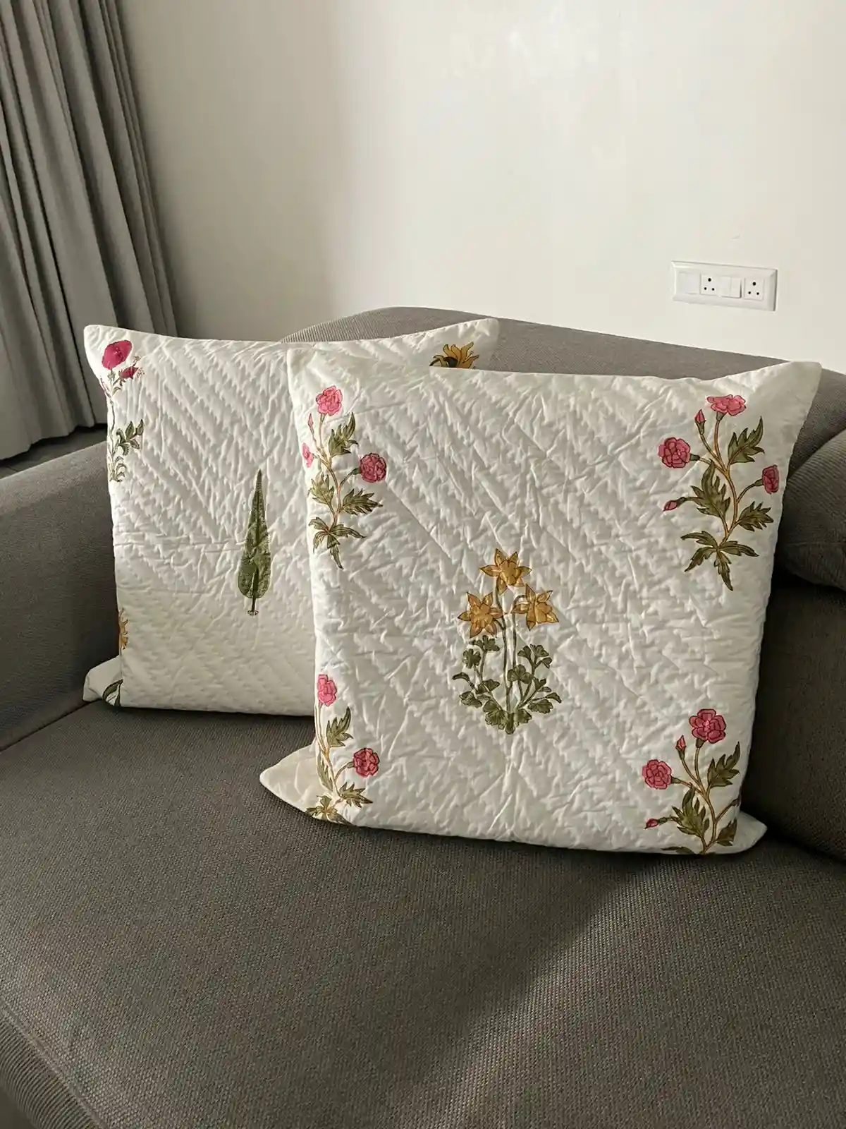 Handblocked Cushion Covers - Large - Image 2