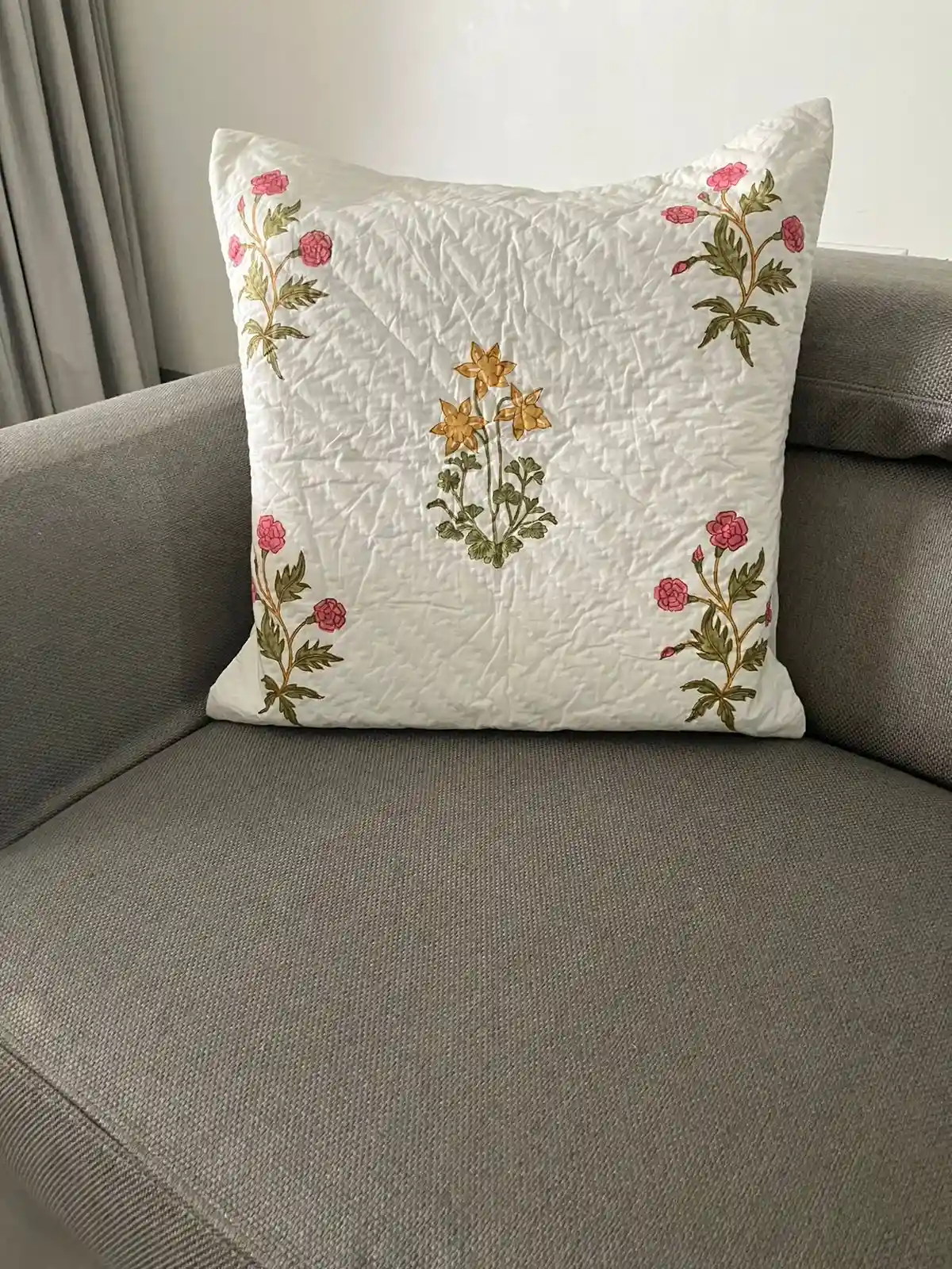 Handblocked Cushion Covers - Large