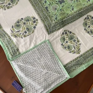 Premium Handblocked - Mul Dohar - Double Bed (90 x 108)