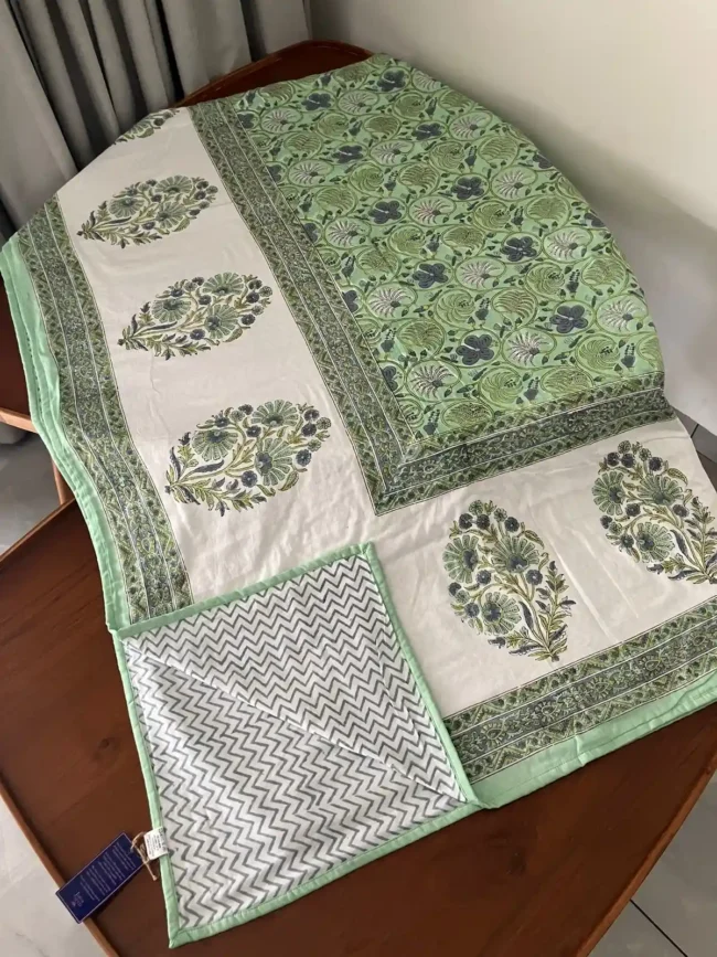Premium Handblocked - Mul Dohar - Double Bed (90 x 108) - Image 3