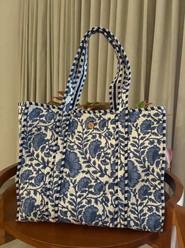 Tote Bags with Button Closure