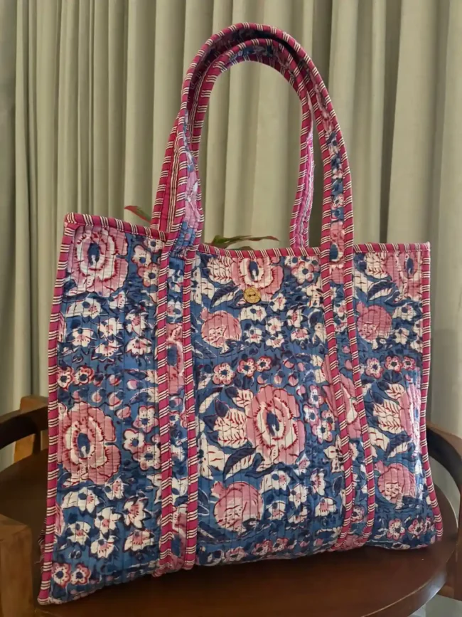 Tote Bags with Button Closure