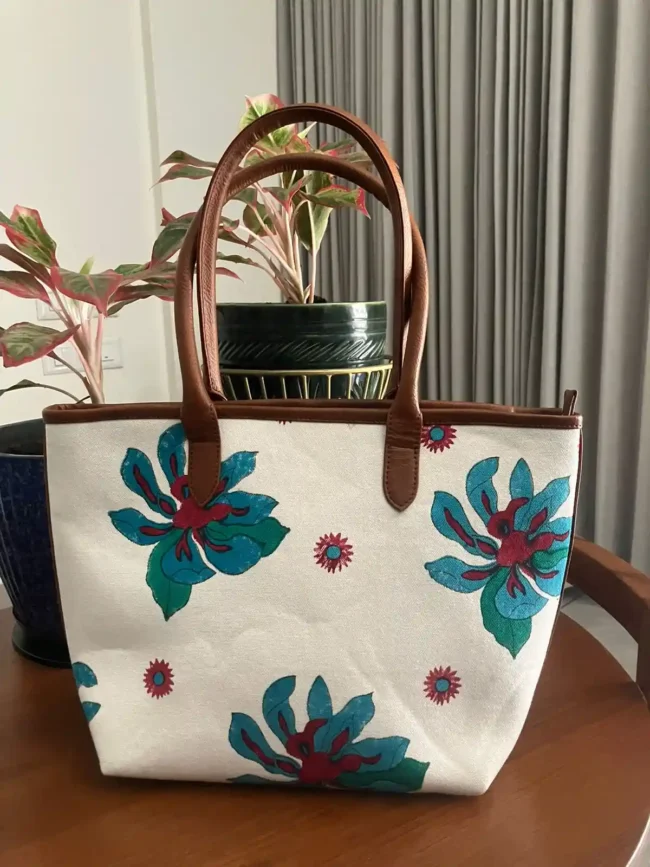 Handcrafted Floral Tote