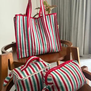 Tote Bag Set with Matching Pouch + Vanity Kit