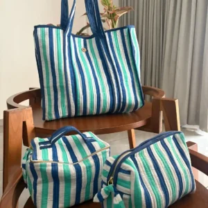 Tote Bag Set with Matching Pouch + Vanity Kit