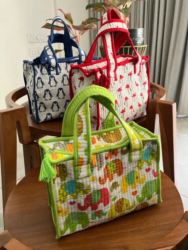 Mini Totes - Elephants - Image 2