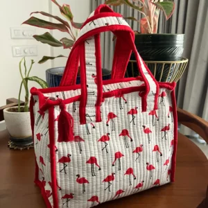 Mini Totes - Flamingos
