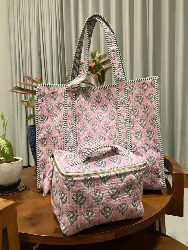 Tote Bag + Matching Vanity Kit