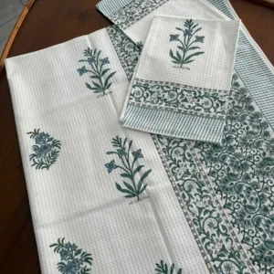 Handblocked Bath & Hand Towel Set