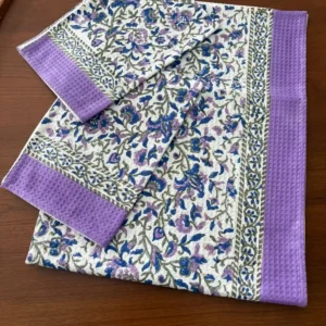 Handblocked Bath & Hand Towel Set