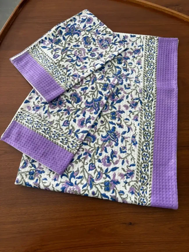 Handblocked Bath & Hand Towel Set