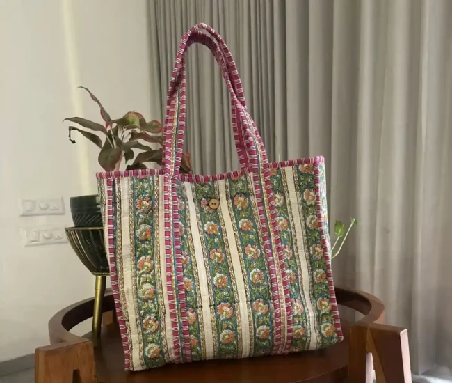 Tote Bags with Button Closure