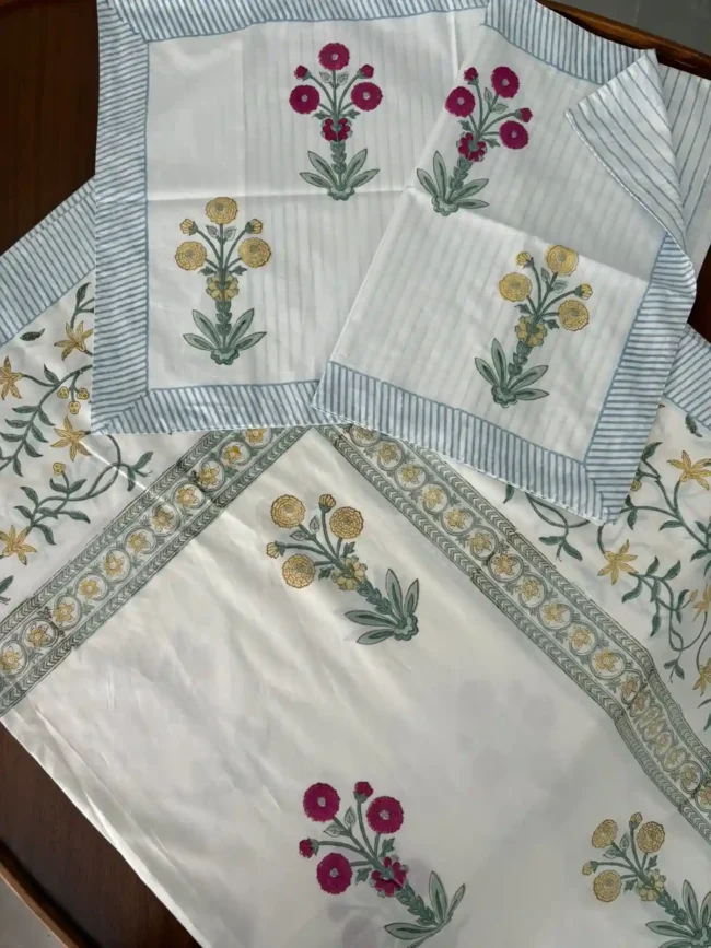 Serai Gul - Super King Size Bed Sheet (108 x 108) - Image 4