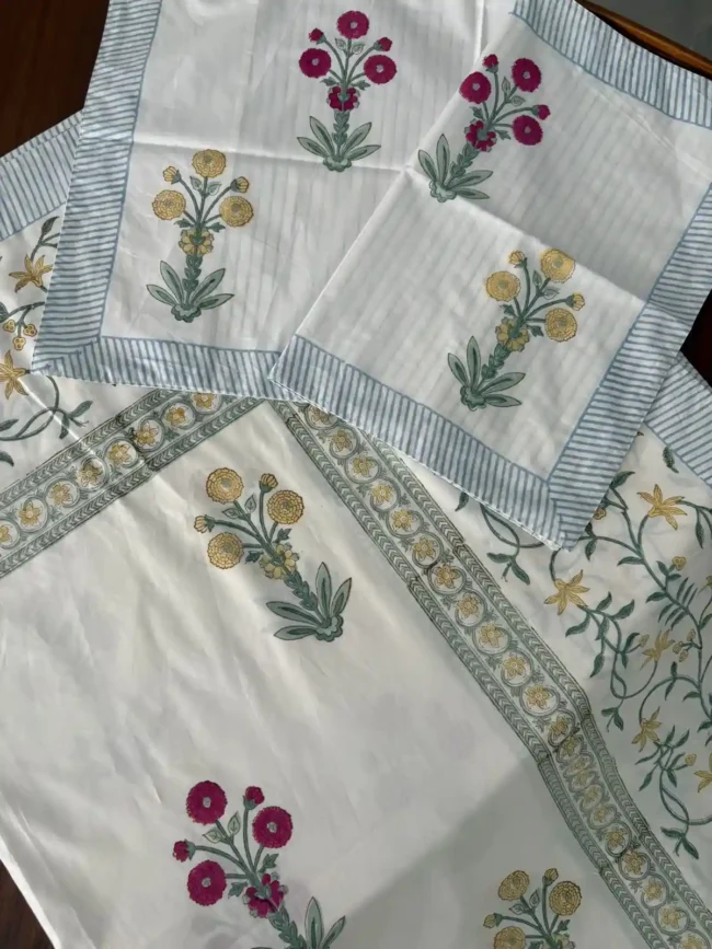 Serai Gul - Super King Size Bed Sheet (108 x 108)