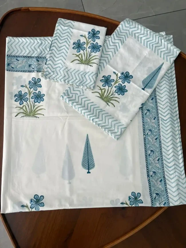 Winter Blossom - Super King Size Bed Sheet (108 x 108) - Image 2