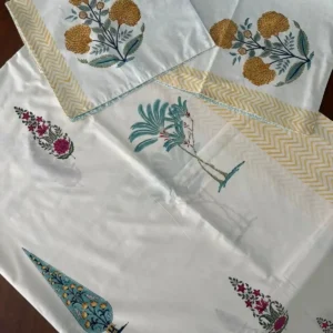 Royale Bloom - Super King Size Bed Sheet (108 x 108) - 300TC