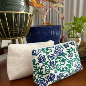 Handblocked Canvas Pouch