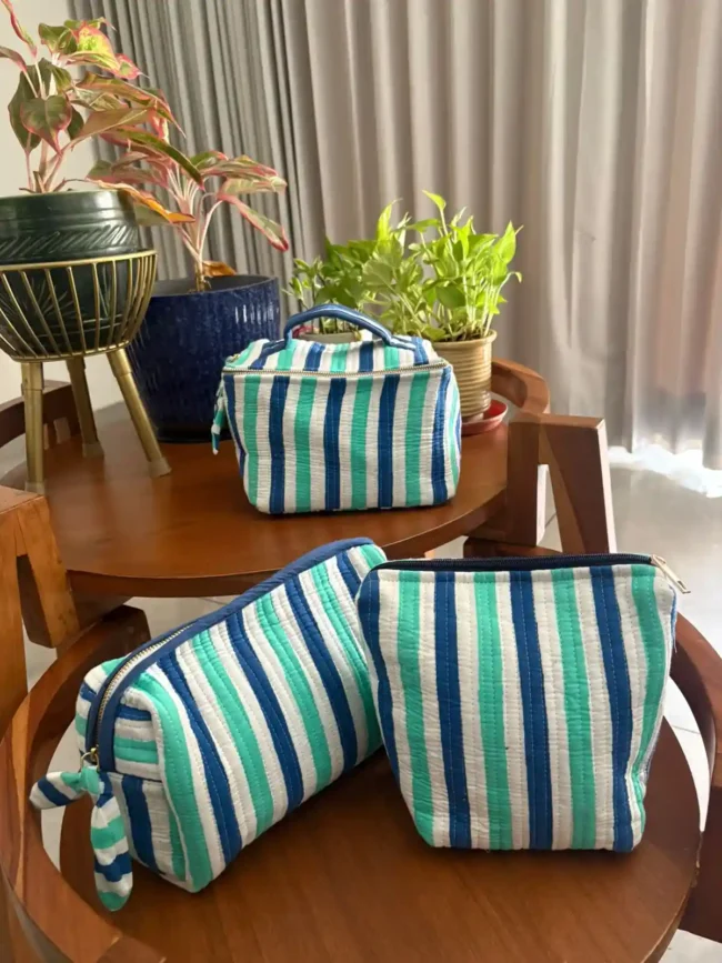 Combo of 4: Tote Bag + Vanity Kit + 2 Matching Pouches - Image 7