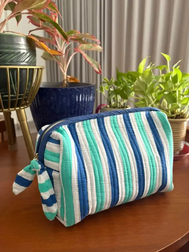 Combo of 4: Tote Bag + Vanity Kit + 2 Matching Pouches - Image 6