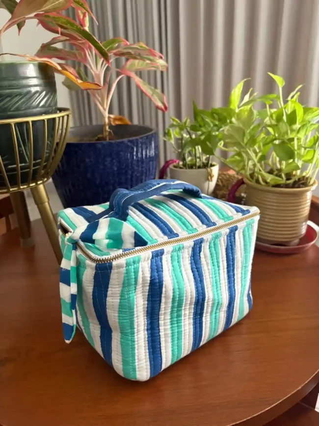 Combo of 4: Tote Bag + Vanity Kit + 2 Matching Pouches - Image 2