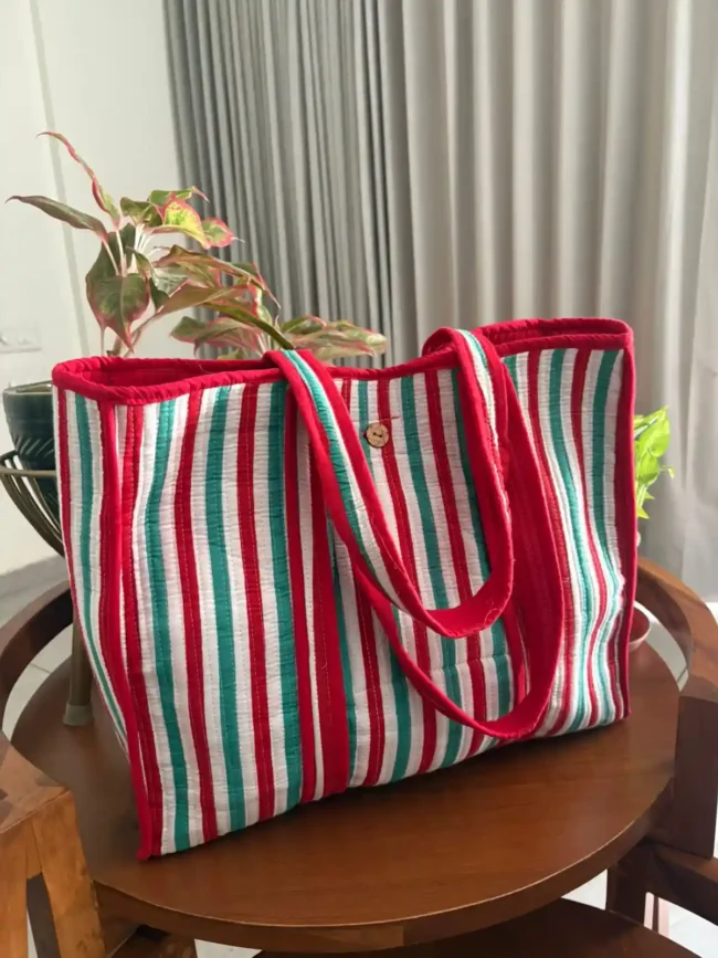 Tote Bag Set with Matching Pouch + Vanity Kit - Image 3