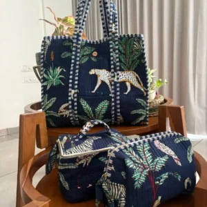 Tote Bag Set with Matching Pouch + Vanity Kit