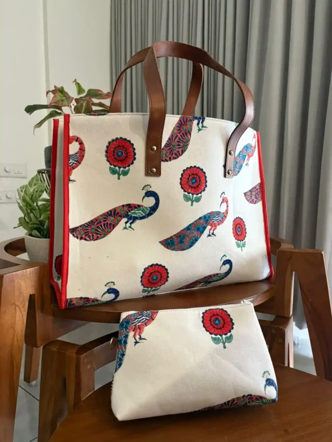 Artisanal Handblocked Totes - Image 2