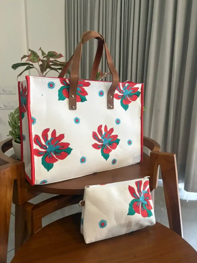 Artisanal Handblocked Totes - Image 4