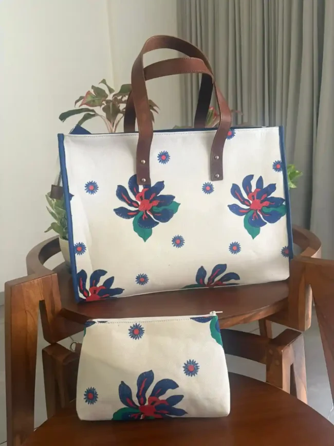 Artisanal Handblocked Totes - Image 2
