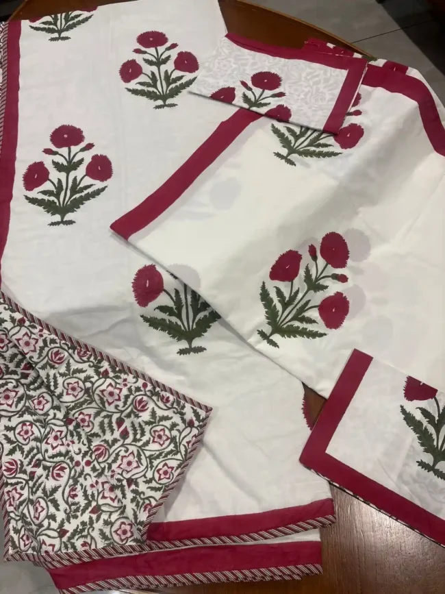 Laal Bagh - Double Dohar + Bedsheet Combo - Image 6