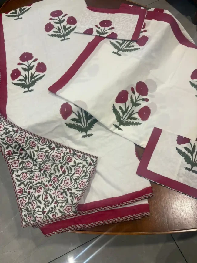 Laal Bagh - Double Dohar + Bedsheet Combo - Image 4