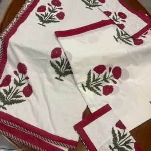 Laal Bagh - Double Dohar + Bedsheet Combo